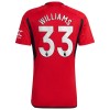 Maglia Manchester United Williams 33 Prima Divisa 2023-24